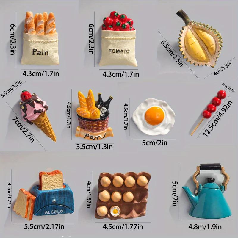10pcs 3D Food Model Fridge Magnets Cartoon Bread Bag Refrigerator Magnetic Sticker Photo Message Holder Kitchen Fridge Sticker
10pcs 3D Food Model Fridge Magnets Cartoon Bread Bag Refrigerator Magnetic Sticker Photo Message Holder Kitchen Fridge Sticker