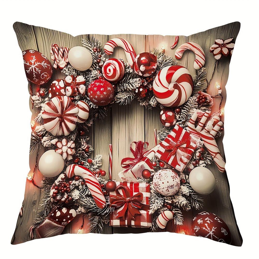 Festive Christmas Pillowcases: Gingerbread Huts, Candy Canes & Wreaths for a Magical Holiday! sofas, bedroom pillow covers 18x18Inch
Festive Christmas Pillowcases: Gingerbread Huts, Candy Canes & Wreaths for a Magical Holiday! sofas, bedroom pillow covers 18x18Inch