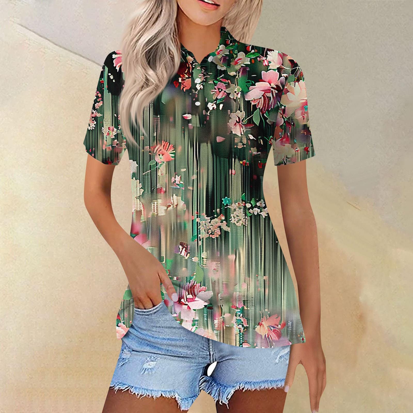 Женская модная повседневная рубашка с отворотом и коротким рукавом с принтом, женские топы на пуговицах XXXL зелёный
Женская модная повседневная рубашка с отворотом и коротким рукавом с принтом, женские топы на пуговицах XXXL зелёный