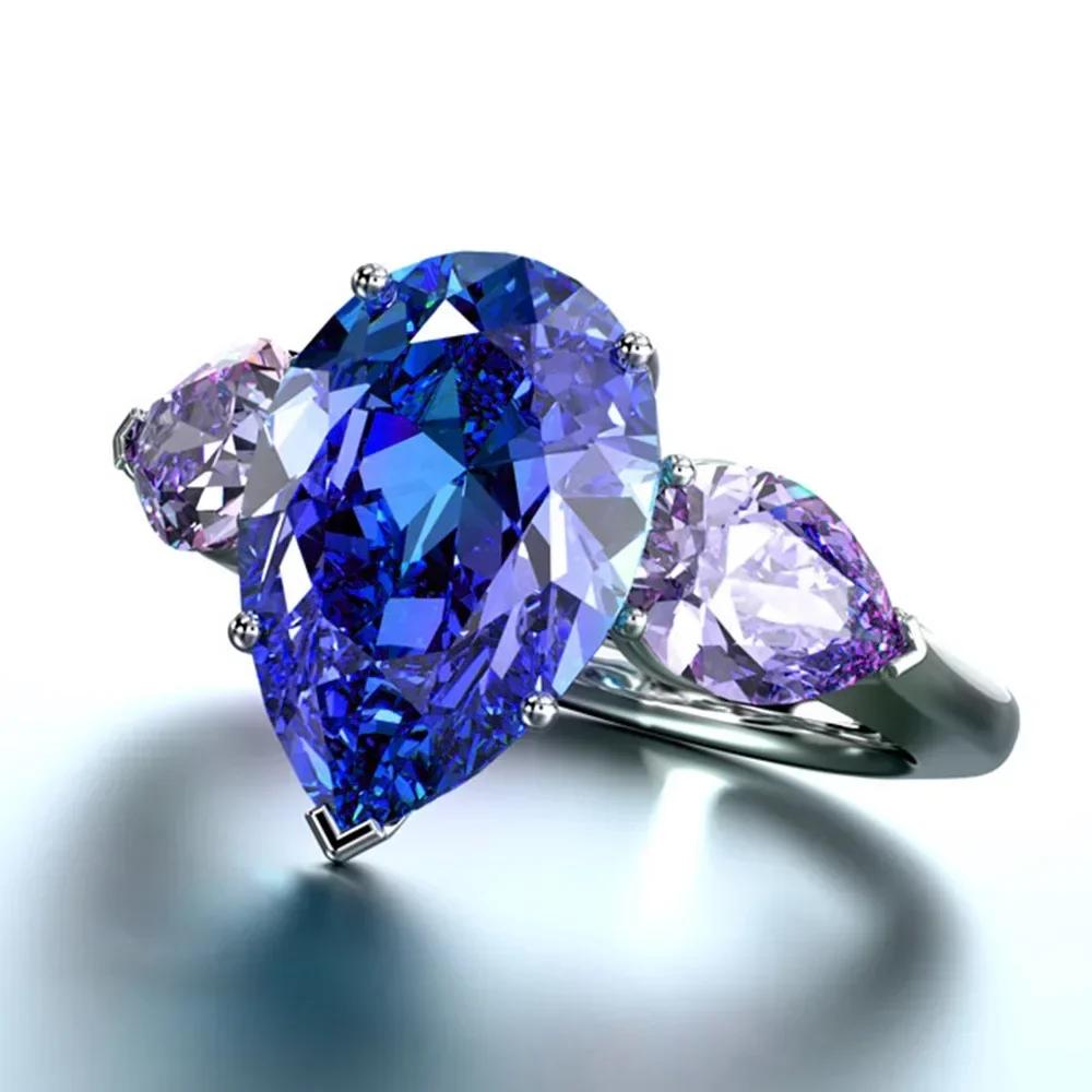 New Fashion Exaggerate Blue Crystal Ring Cocktail Party, Huge Sky Cubic Zirconia Valentine s Day Gift Zircon Wholesale 6
New Fashion Exaggerate Blue Crystal Ring Cocktail Party, Huge Sky Cubic Zirconia Valentine s Day Gift Zircon Wholesale 6
