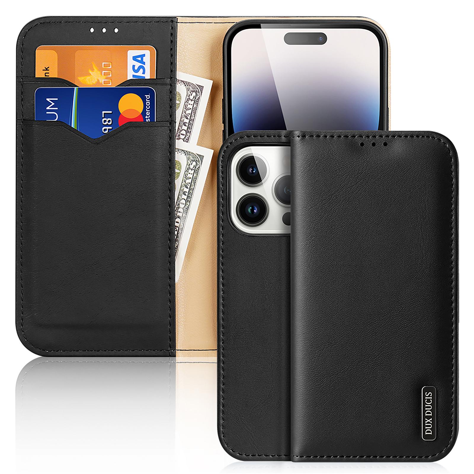 DUX DUCIS Hivo Series for iPhone 15 Pro Cowhide Leather Stand Phone Case RFID Blocking Wallet Phone Cover Black
DUX DUCIS Hivo Series for iPhone 15 Pro Cowhide Leather Stand Phone Case RFID Blocking Wallet Phone Cover Black