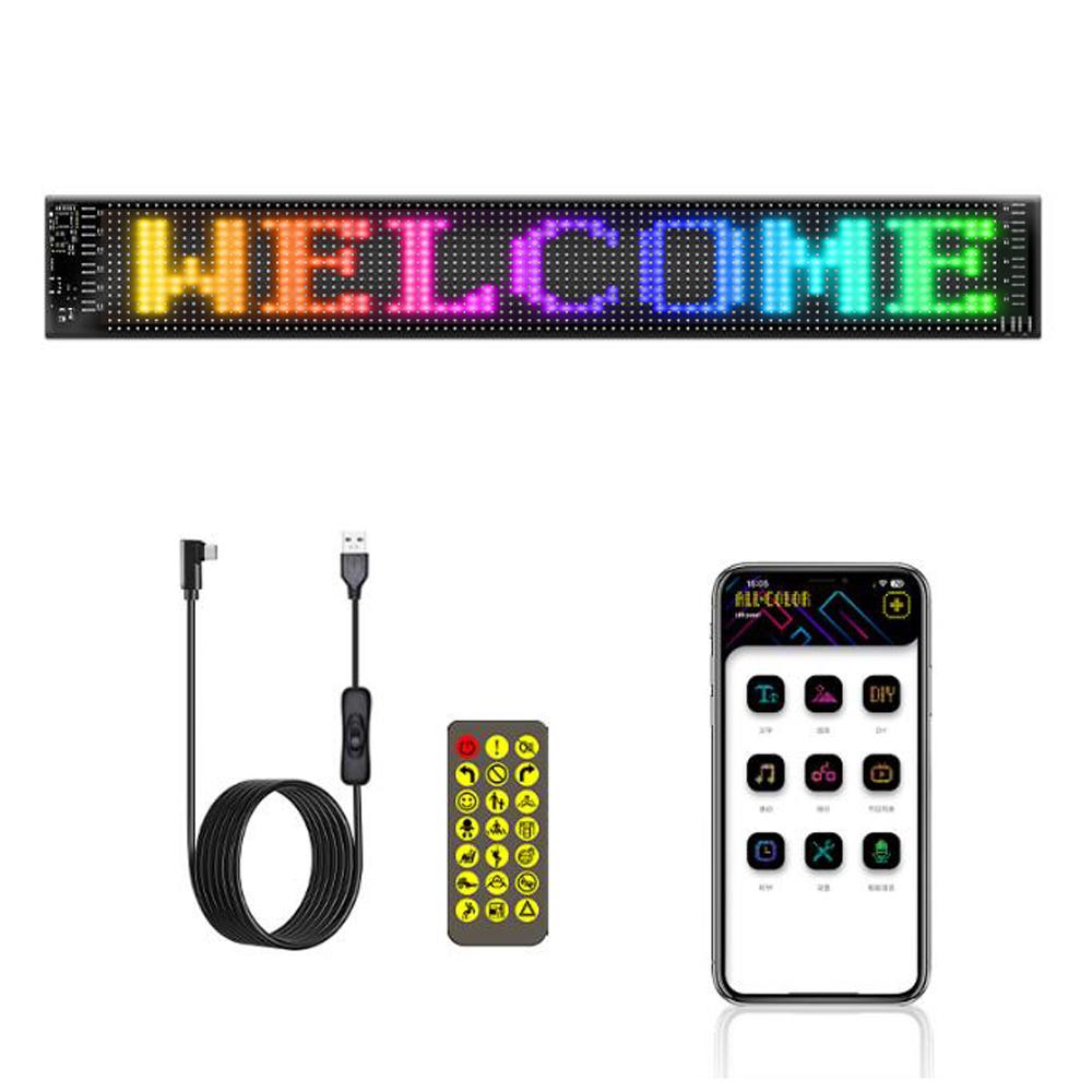 Світлодіодна матрична панель Портативний BT Гнучкий дисплей Повнокольоровий автомобільний рекламний екран APP Control IP65 чорний
Світлодіодна матрична панель Портативний BT Гнучкий дисплей Повнокольоровий автомобільний рекламний екран APP Control IP65 чорний