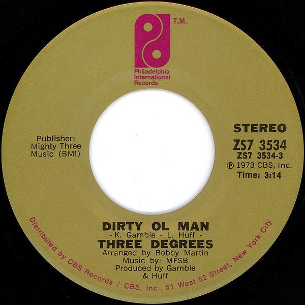 7inch Record THREE DEGREES Dirty Ol Man Cant You See What Y ZS73534 Philadelphia In 1973 US SoulFunk Used
7inch Record THREE DEGREES Dirty Ol Man Cant You See What Y ZS73534 Philadelphia In 1973 US SoulFunk Used