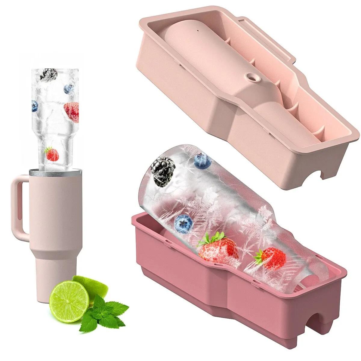 Tumbler Ice Mold for Stanley Cup 30-40 oz - Silicone Cylinder Ice Mold with Lid, Easy Fill and Release Ice Maker for Ice Drink
Tumbler Ice Mold for Stanley Cup 30-40 oz - Silicone Cylinder Ice Mold with Lid, Easy Fill and Release Ice Maker for Ice Drink