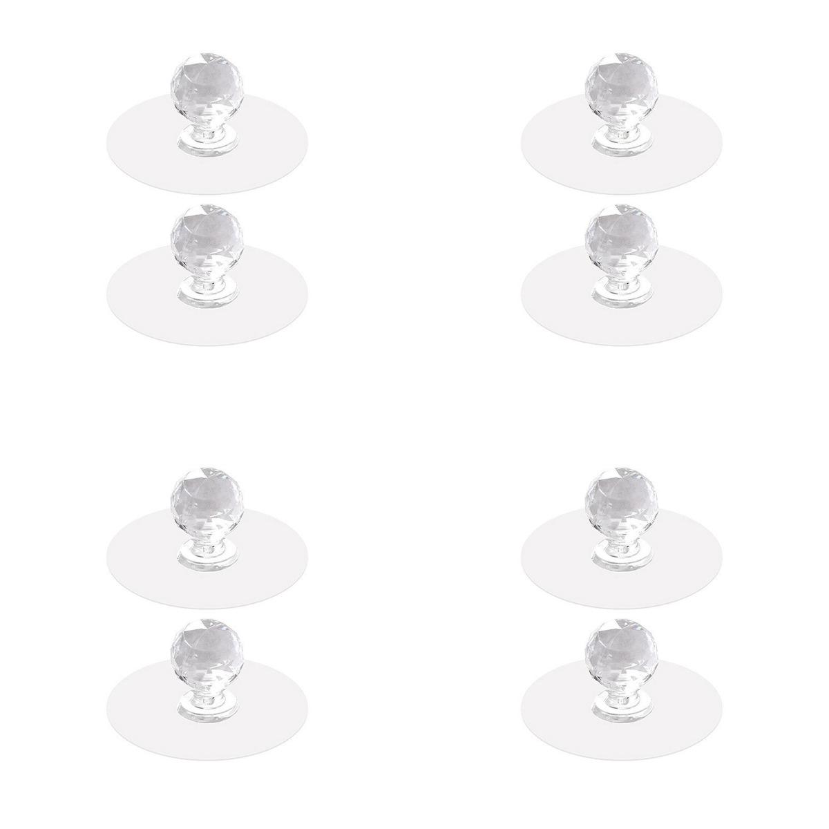 8pc Clear Round Cabinet Door Handles Invisible Suction Hooks Set for Glass Smooth Surface Installation Durable Practical Use One Size
8pc Clear Round Cabinet Door Handles Invisible Suction Hooks Set for Glass Smooth Surface Installation Durable Practical Use One Size