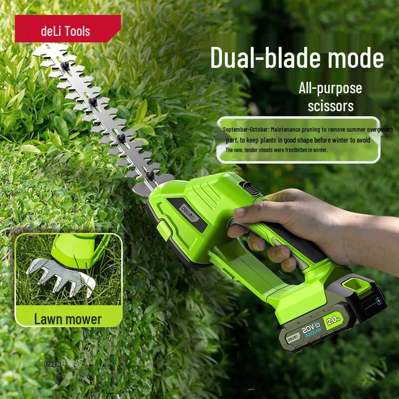 Deli 20V Cordless 2-in-1 Hedge Trimmer & Lawn Edger CN plug (adapter included)
Deli 20V Cordless 2-in-1 Hedge Trimmer & Lawn Edger CN plug (adapter included)