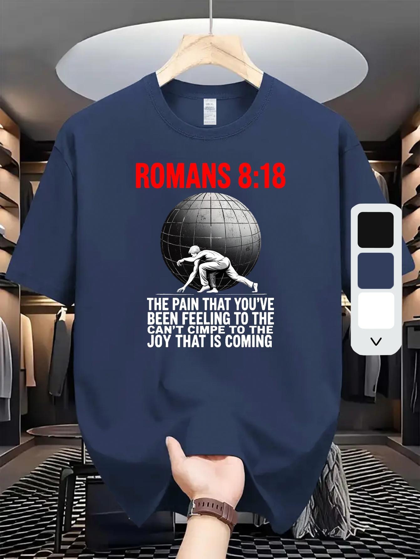 Inspirational Romans 8:18 Graphic T-shirt - White Cotton Blend M
Inspirational Romans 8:18 Graphic T-shirt - White Cotton Blend M