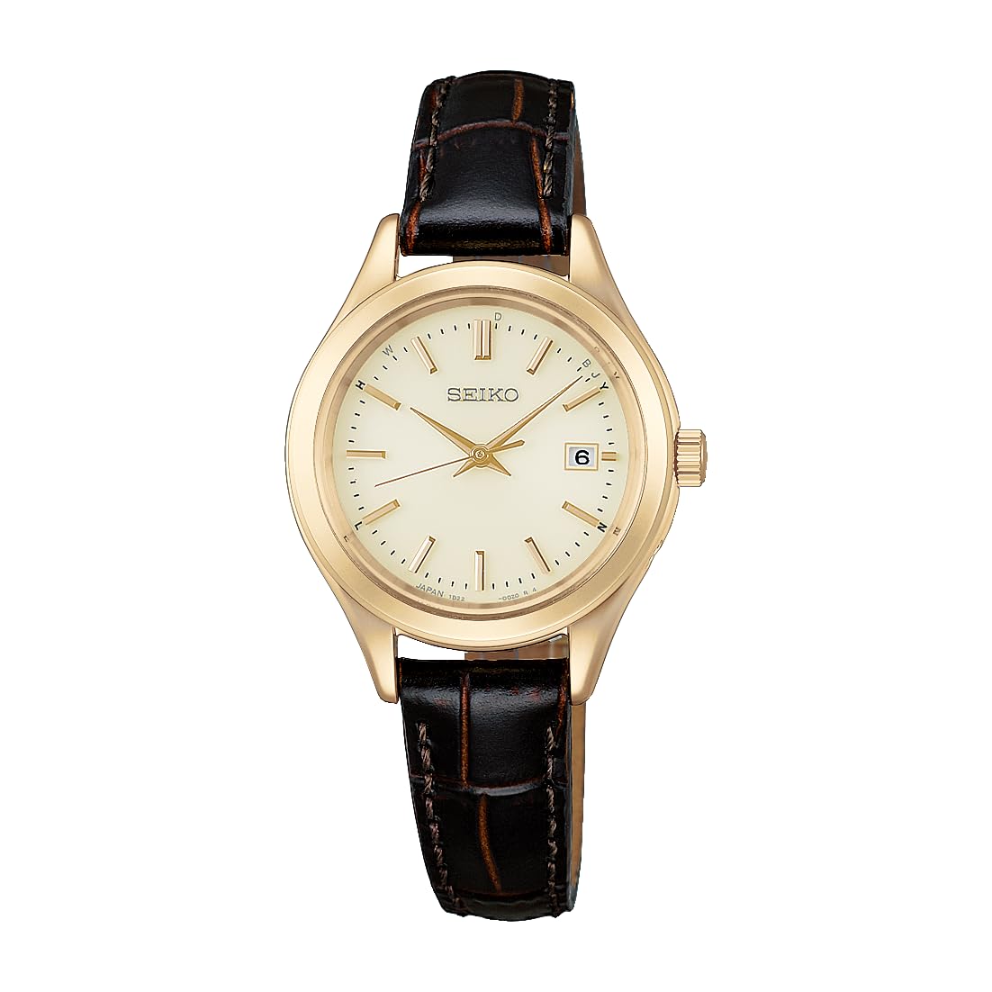 Seiko Selection HFE004J Ladies Solar Radio Wave Wristwatch S Series Full Auto Calendar Leather Band Yellow Gold Light Gold Dial 2026 Model Stainless
Seiko Selection HFE004J Ladies Solar Radio Wave Wristwatch S Series Full Auto Calendar Leather Band Yellow Gold Light Gold Dial 2026 Model Stainless