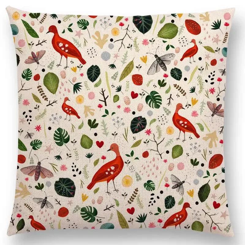 Новейшая наволочка для подушки для маленькой девочки с цветочным узором, сказочный сад, фантазия, ночь, бабочка, олень, наволочка для дивана для девочек 66x66cm