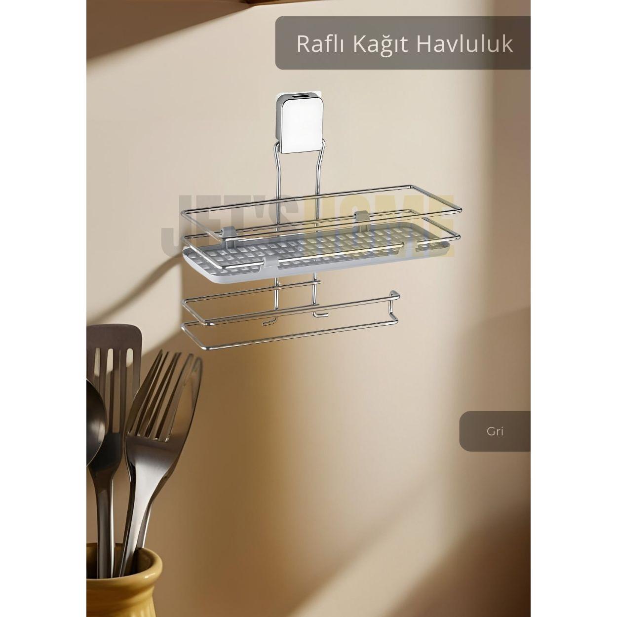 Paper Towel Holder with Shelf Stainless Napkin Holder Steel Bathroom Towel Organizer Gray
Paper Towel Holder with Shelf Stainless Napkin Holder Steel Bathroom Towel Organizer Gray