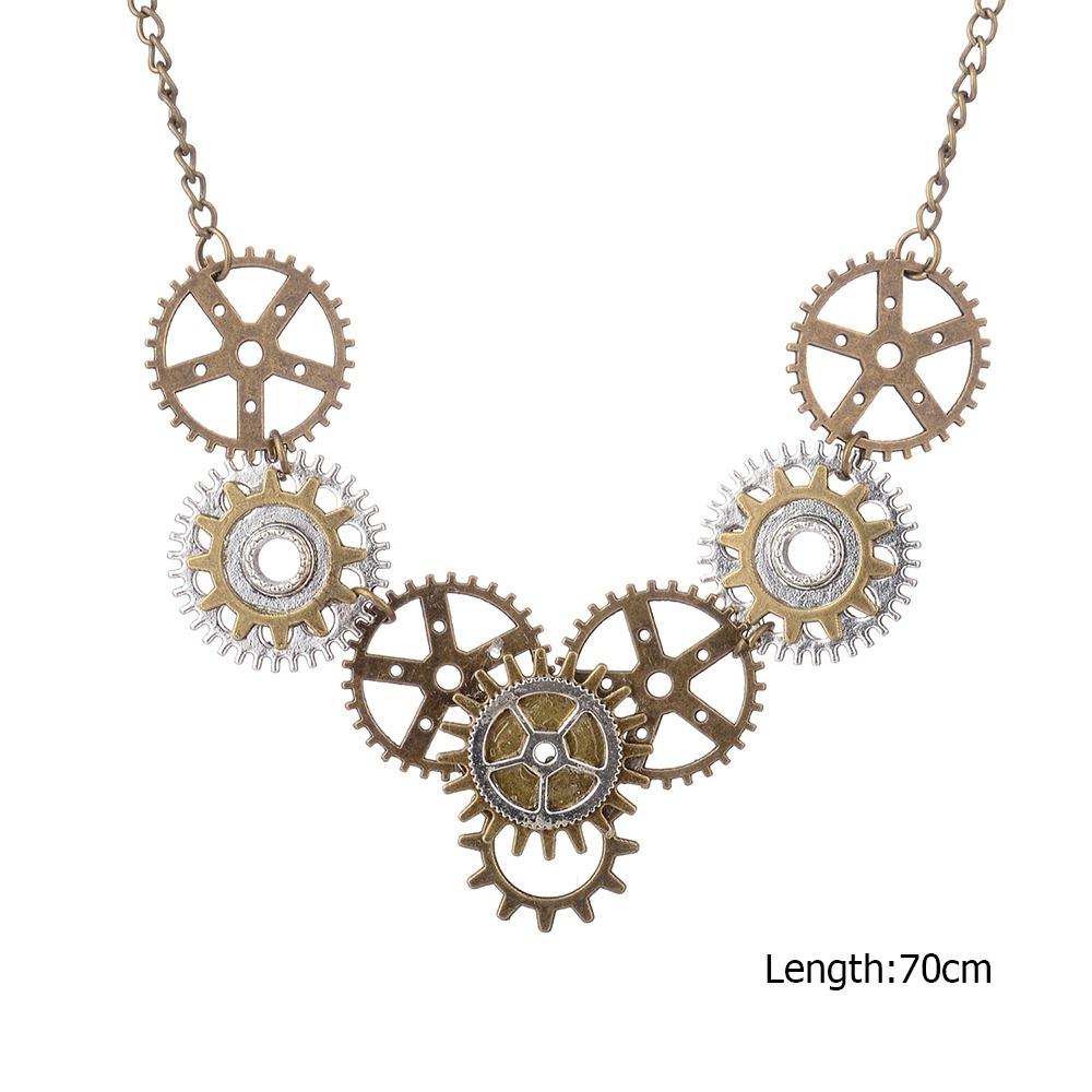 Zinc Alloy Steampunk Gear Pendant Necklace Hip-Hop Jewelry Accessories Grunge Aesthetic Necklace Punk Gothic
Zinc Alloy Steampunk Gear Pendant Necklace Hip-Hop Jewelry Accessories Grunge Aesthetic Necklace Punk Gothic