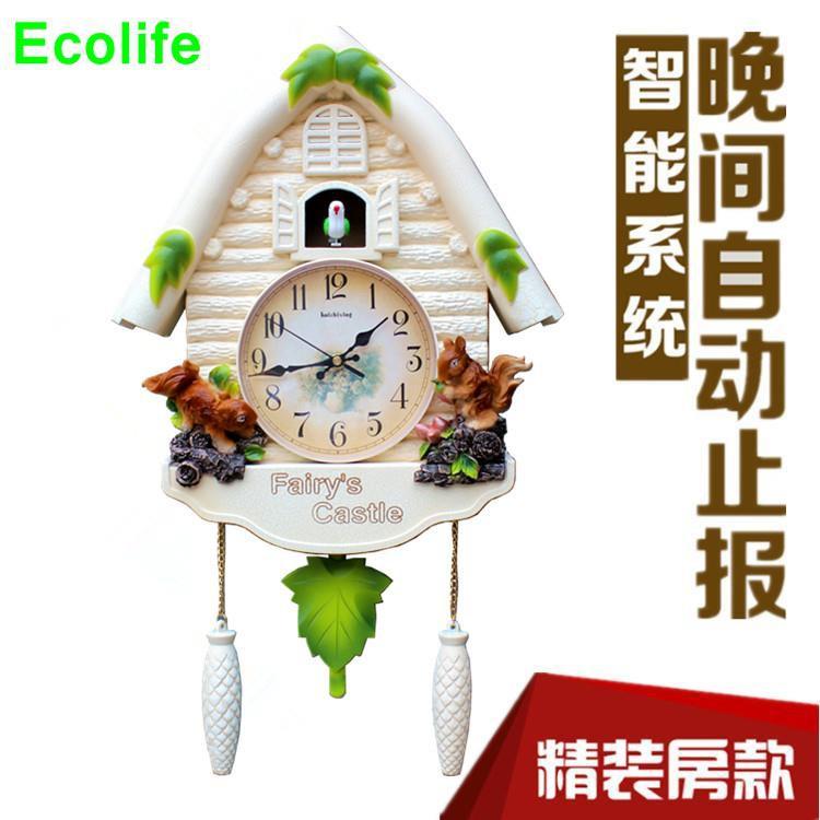 Ecolife европейские ретро смоляные двусторонние настенные часы с кукушкой настенные часы часы висят
Ecolife европейские ретро смоляные двусторонние настенные часы с кукушкой настенные часы часы висят