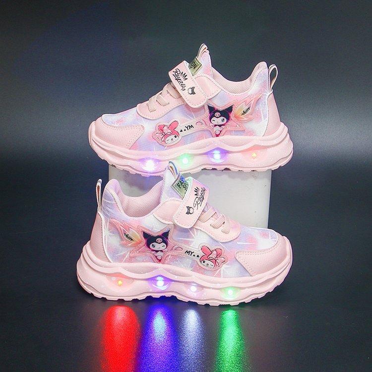 Kuromi girls sneakers with lights, new autumn model, children s leather upper, non-slip soft sole running shoes for toddlers 22Inner Length14.0cm
Kuromi girls sneakers with lights, new autumn model, children s leather upper, non-slip soft sole running shoes for toddlers 22Inner Length14.0cm