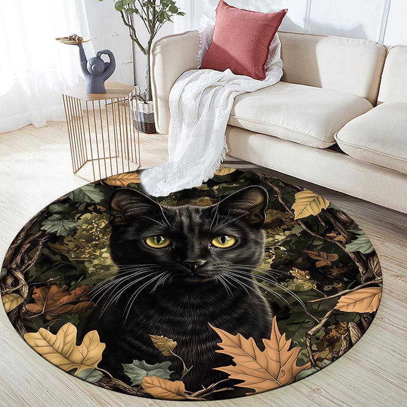 Bombay Cat and Plants pattern round rug,Carpet Rug for Living Room Bedroom Playroom ,Non-slip Floor Mat,Holiday Gifts and Birthday Gifts. 80cmx80cm
Bombay Cat and Plants pattern round rug,Carpet Rug for Living Room Bedroom Playroom ,Non-slip Floor Mat,Holiday Gifts and Birthday Gifts. 80cmx80cm