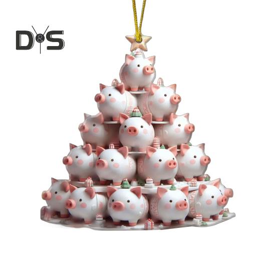 Рождественские украшения в форме елки в виде животных, сложенные в стопку рождественские елки, подвесные украшения на Рождество, День святого Валентина, дни рождения, елка, декор для автомобиля Little Pig
Рождественские украшения в форме елки в виде животных, сложенные в стопку рождественские елки, подвесные украшения на Рождество, День святого Валентина, дни рождения, елка, декор для автомобиля Little Pig