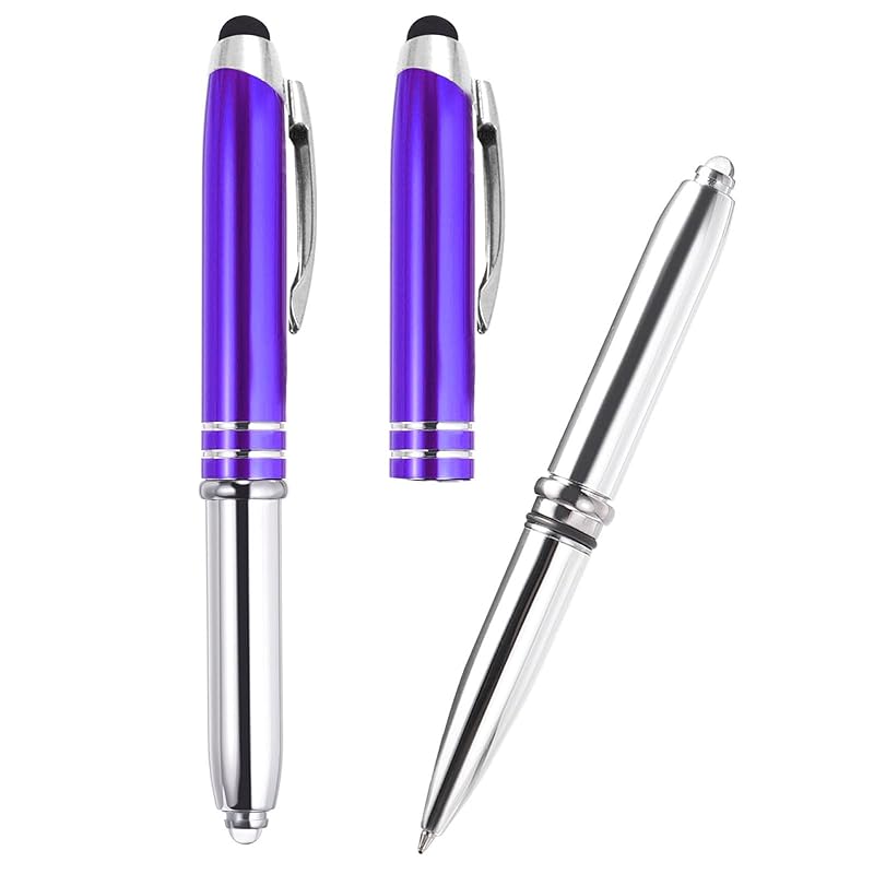 PATIKIL ball point pen stylus pen ballpoint pen stylus tip With LED flashlight 3 in 1 black ink 1.0mm medium point for touch screen blue 2 bottles
PATIKIL ball point pen stylus pen ballpoint pen stylus tip With LED flashlight 3 in 1 black ink 1.0mm medium point for touch screen blue 2 bottles