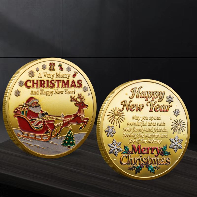 Рождественская коллекция Санта-Клауса Памятная медаль Сувенирная монета Украшение для дома Подарок
Рождественская коллекция Санта-Клауса Памятная медаль Сувенирная монета Украшение для дома Подарок