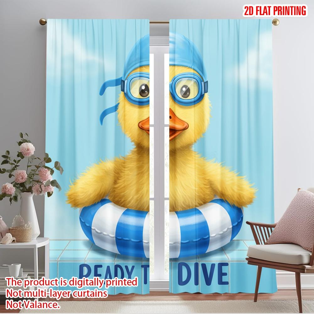2pcs 2D flat printing Curtain Ready To Dive Duck 100% Polyester Fabric Without Electricity Birthday Party for Entryway Room 52.50×116.00 CM 2pcs
2pcs 2D flat printing Curtain Ready To Dive Duck 100% Polyester Fabric Without Electricity Birthday Party for Entryway Room 52.50×116.00 CM 2pcs