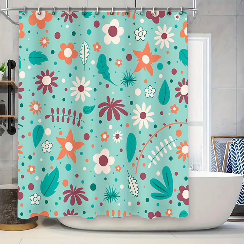 Bright Chic Bathroom Shower Curtain With Floral Patterns Modern Waterproof Decoration For Home Bathrooms Multiple Colors Availab W60H190(CM)-1 Pcs
Bright Chic Bathroom Shower Curtain With Floral Patterns Modern Waterproof Decoration For Home Bathrooms Multiple Colors Availab W60H190(CM)-1 Pcs