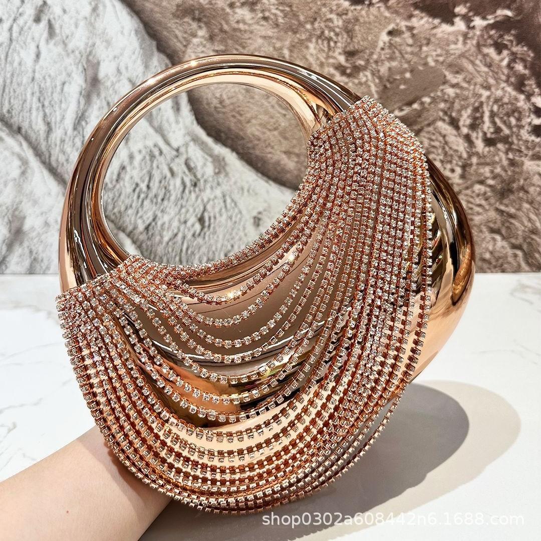 Diamond Evening Clutch Bag Golden Tassel Handbag Boutique Novelty Metallic Rhinestone Purses And Handbags Bridal Wedding Party
Diamond Evening Clutch Bag Golden Tassel Handbag Boutique Novelty Metallic Rhinestone Purses And Handbags Bridal Wedding Party