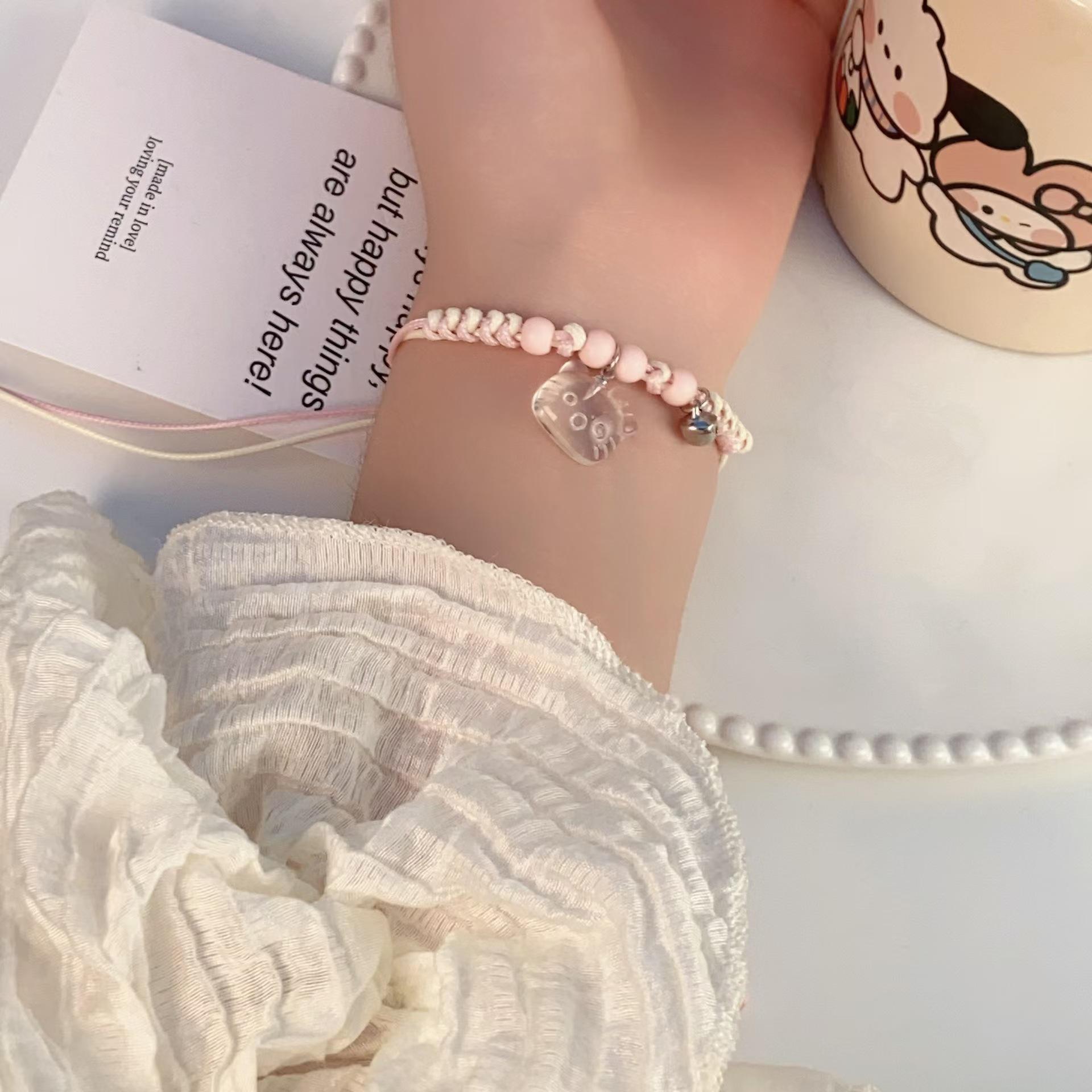 Adorable Cat Handmade Bracelets For Women With Sweet Aesthetic In Soft Pink And Blue Ideal For Accessories Trendy рожевий
Adorable Cat Handmade Bracelets For Women With Sweet Aesthetic In Soft Pink And Blue Ideal For Accessories Trendy рожевий