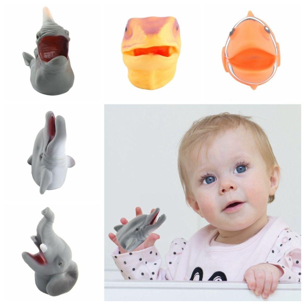 Dolphin Elephant Mini Animal Hand Puppet Simulation Animal Head Model Toy Kids Children E
Dolphin Elephant Mini Animal Hand Puppet Simulation Animal Head Model Toy Kids Children E
