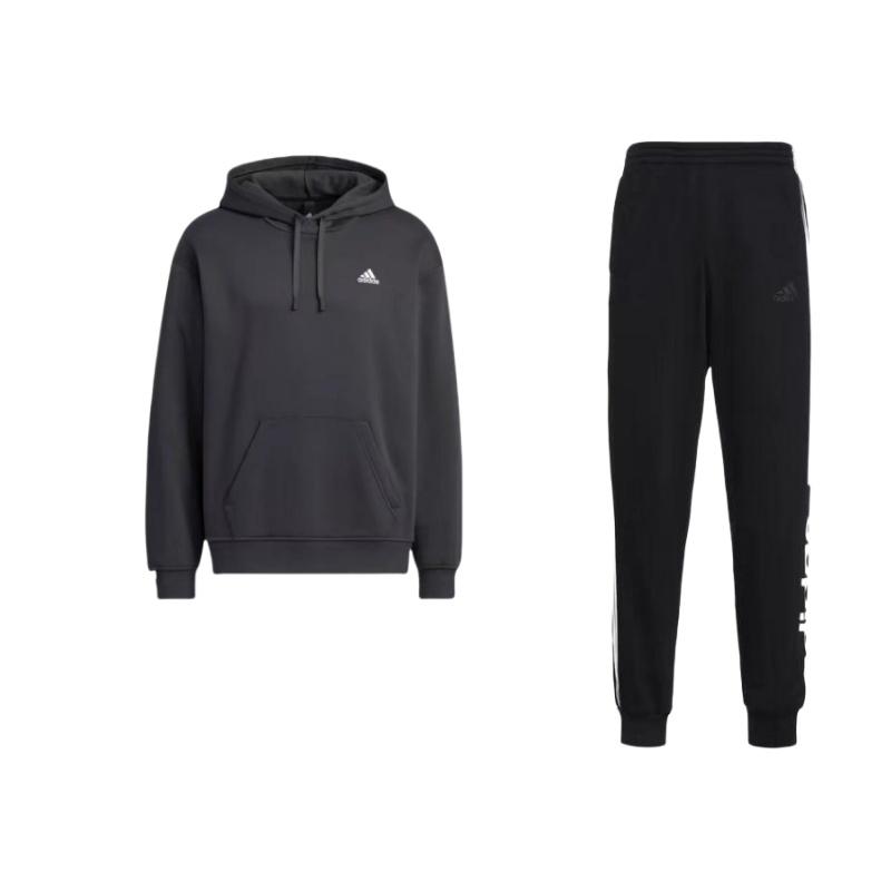 Adidas Однотонный фирменный логотип с капюшоном и длинным рукавом, флисовые повседневные спортивные штаны с капюшоном, комплект для мужчин, черный GD5473+IB2731 L
Adidas Однотонный фирменный логотип с капюшоном и длинным рукавом, флисовые повседневные спортивные штаны с капюшоном, комплект для мужчин, черный GD5473+IB2731 L