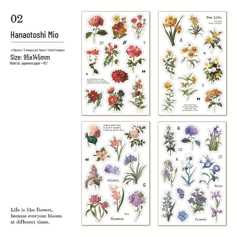 Yanji Retro Illustration Sticker Pack: Artistic Plants & Butterflies for Journaling, 8 Sheets.
Yanji Retro Illustration Sticker Pack: Artistic Plants & Butterflies for Journaling, 8 Sheets.