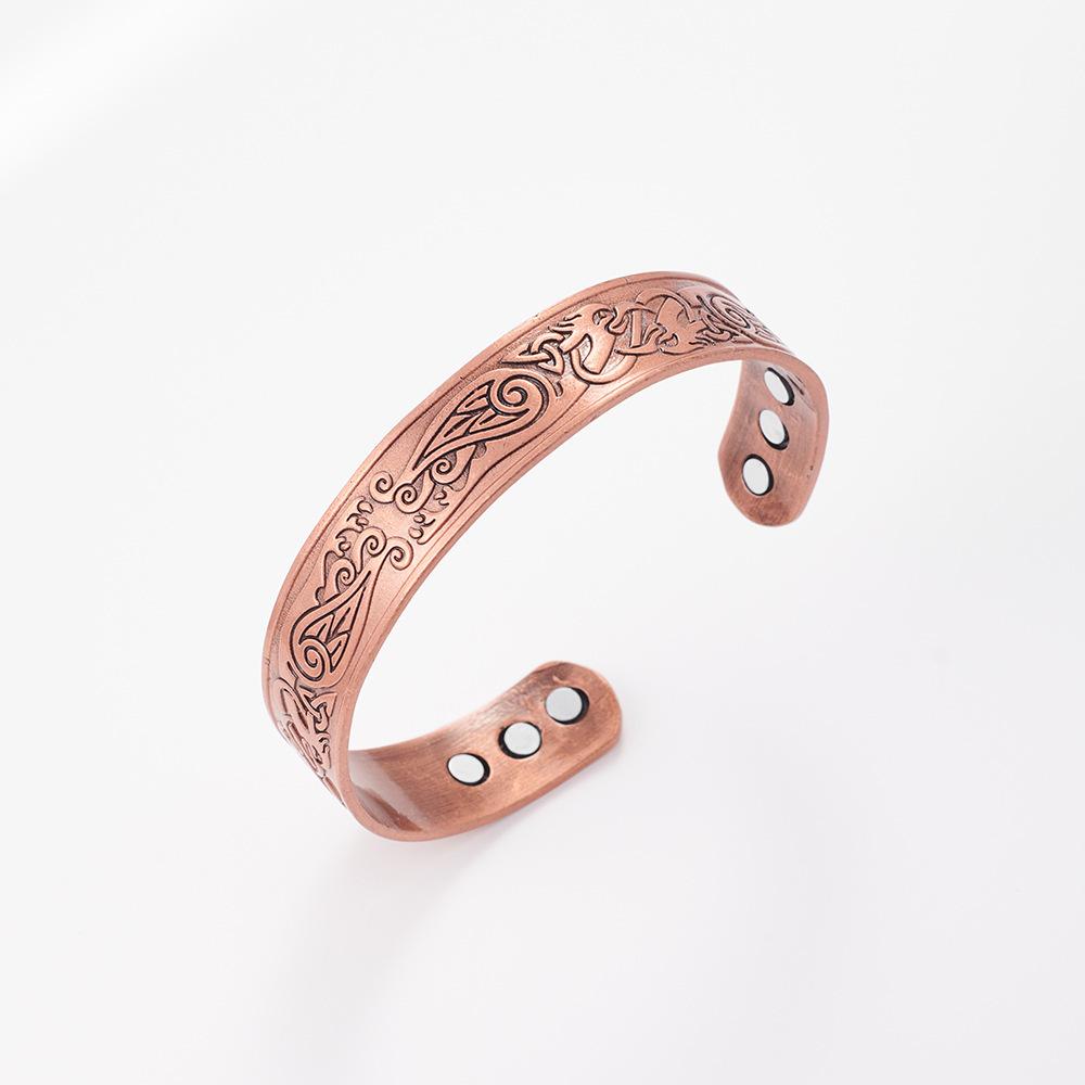 Retro Red Copper Magnetic Bracelet Bangle with Flying Eagle Design - Men s Jewelry
Retro Red Copper Magnetic Bracelet Bangle with Flying Eagle Design - Men s Jewelry