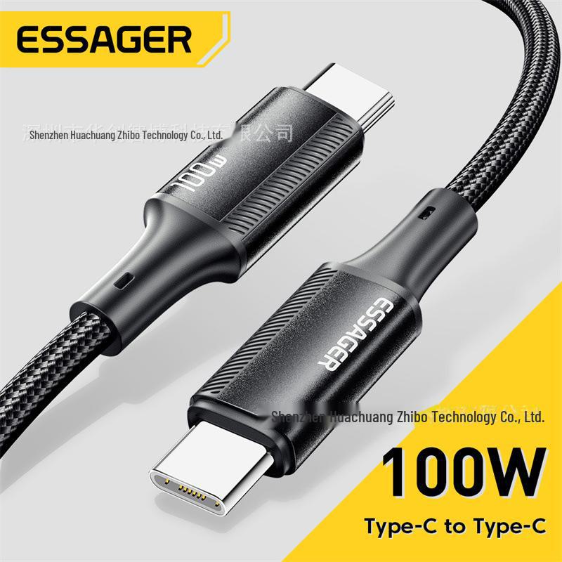 Кабель Type-C для швидкої зарядки PD 100 Вт серії ESSAGER Jiajian для ноутбуків, планшетів та телефонів 0.25 meter
Кабель Type-C для швидкої зарядки PD 100 Вт серії ESSAGER Jiajian для ноутбуків, планшетів та телефонів 0.25 meter