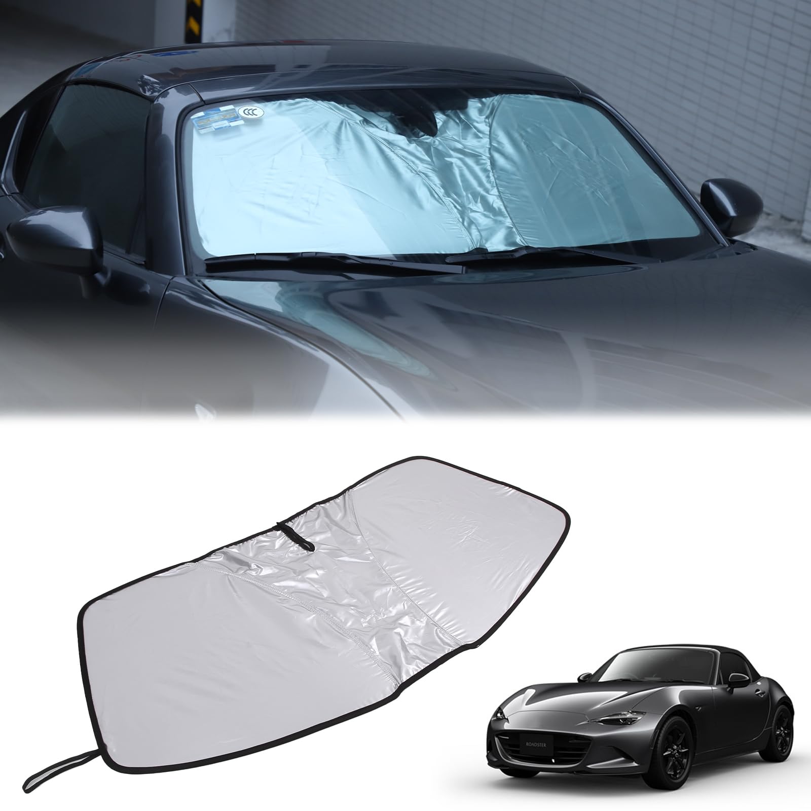 Hcilloend Sunshade for New Mazda Roadster RF ND Series Windshield Blackout Front Car Front UV Sun Includes Storage Easy Car Interior Protection for
Hcilloend Sunshade for New Mazda Roadster RF ND Series Windshield Blackout Front Car Front UV Sun Includes Storage Easy Car Interior Protection for