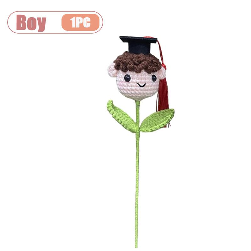 1-10PCS Cute Crochet Bouquet Graduation Cap Handmade Knitted Flower for Boys Girls Teacher School Gift Party Home Decor
1-10PCS Cute Crochet Bouquet Graduation Cap Handmade Knitted Flower for Boys Girls Teacher School Gift Party Home Decor