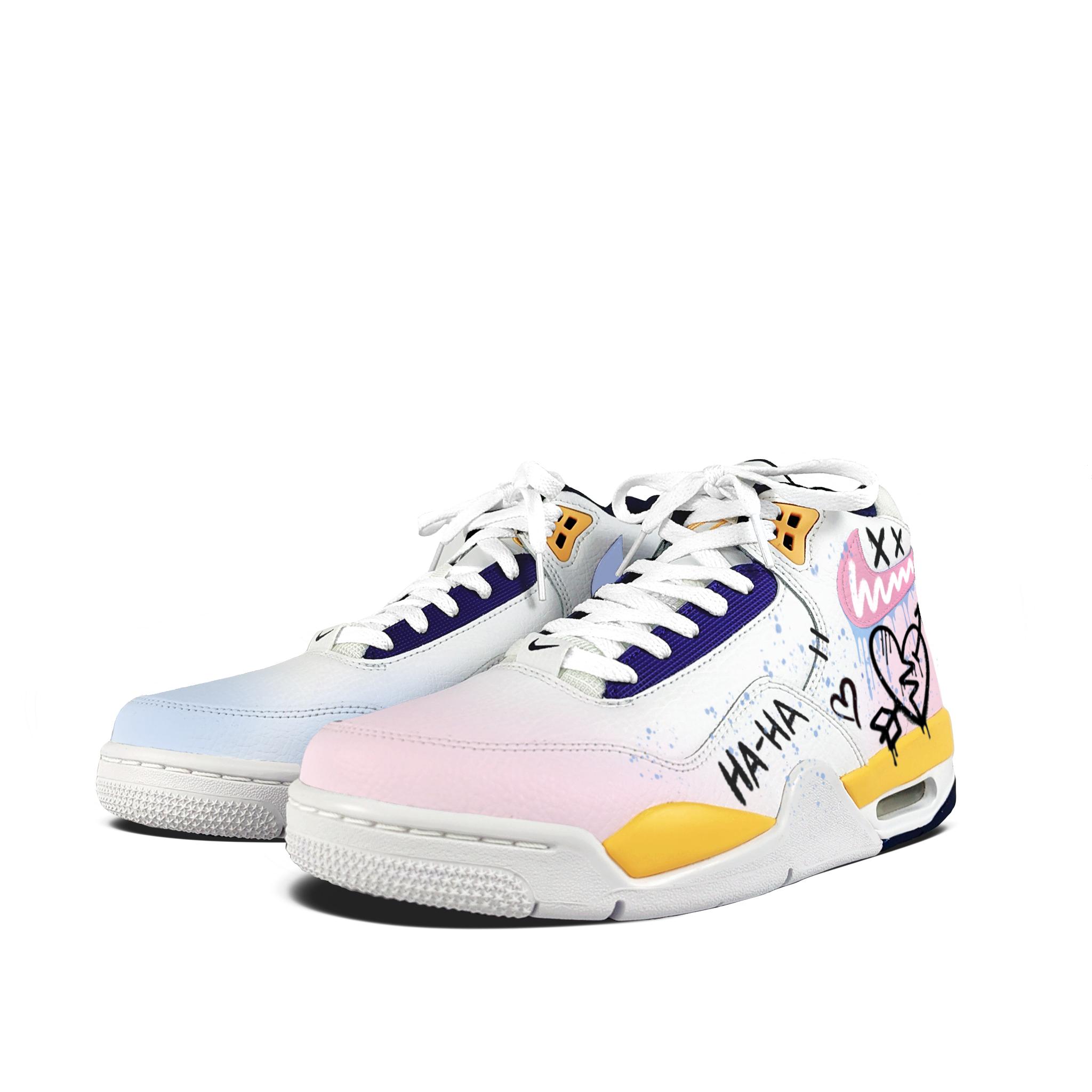 Nike Flight Legacy Vintage Basketball Shoes Men s Mid Top White Yellow Fuchsia Graffiti Colorway BQ4212-102(team183-) 40.5
Nike Flight Legacy Vintage Basketball Shoes Men s Mid Top White Yellow Fuchsia Graffiti Colorway BQ4212-102(team183-) 40.5