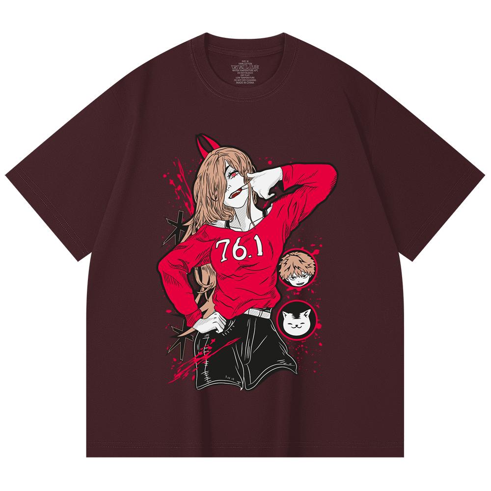 230 Gsm 100% Cotton Chainsaw Man V6 Power Print Unisex Heavy Cotton T Shirt 2XL
230 Gsm 100% Cotton Chainsaw Man V6 Power Print Unisex Heavy Cotton T Shirt 2XL