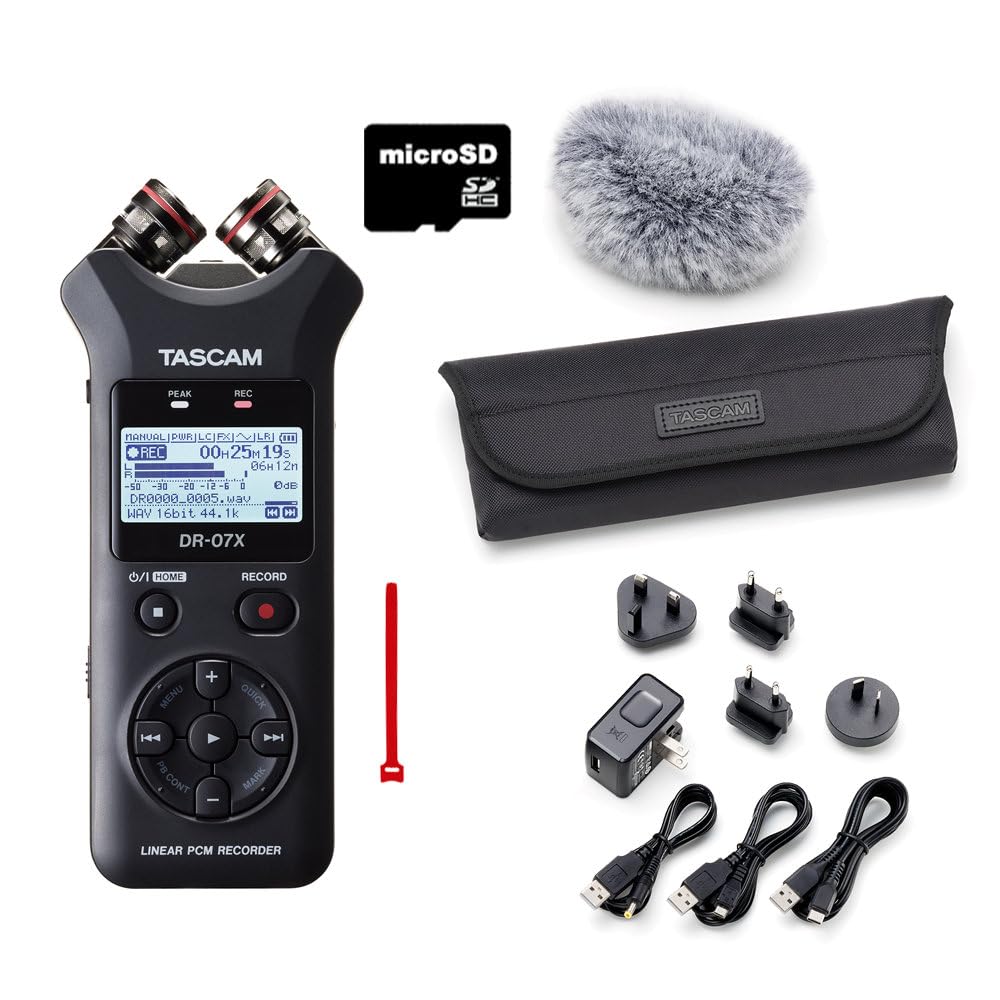 TASCAM USB function equipped recorder pack card DR-07X (accessory AK-DR11G/microSD set)
TASCAM USB function equipped recorder pack card DR-07X (accessory AK-DR11G/microSD set)