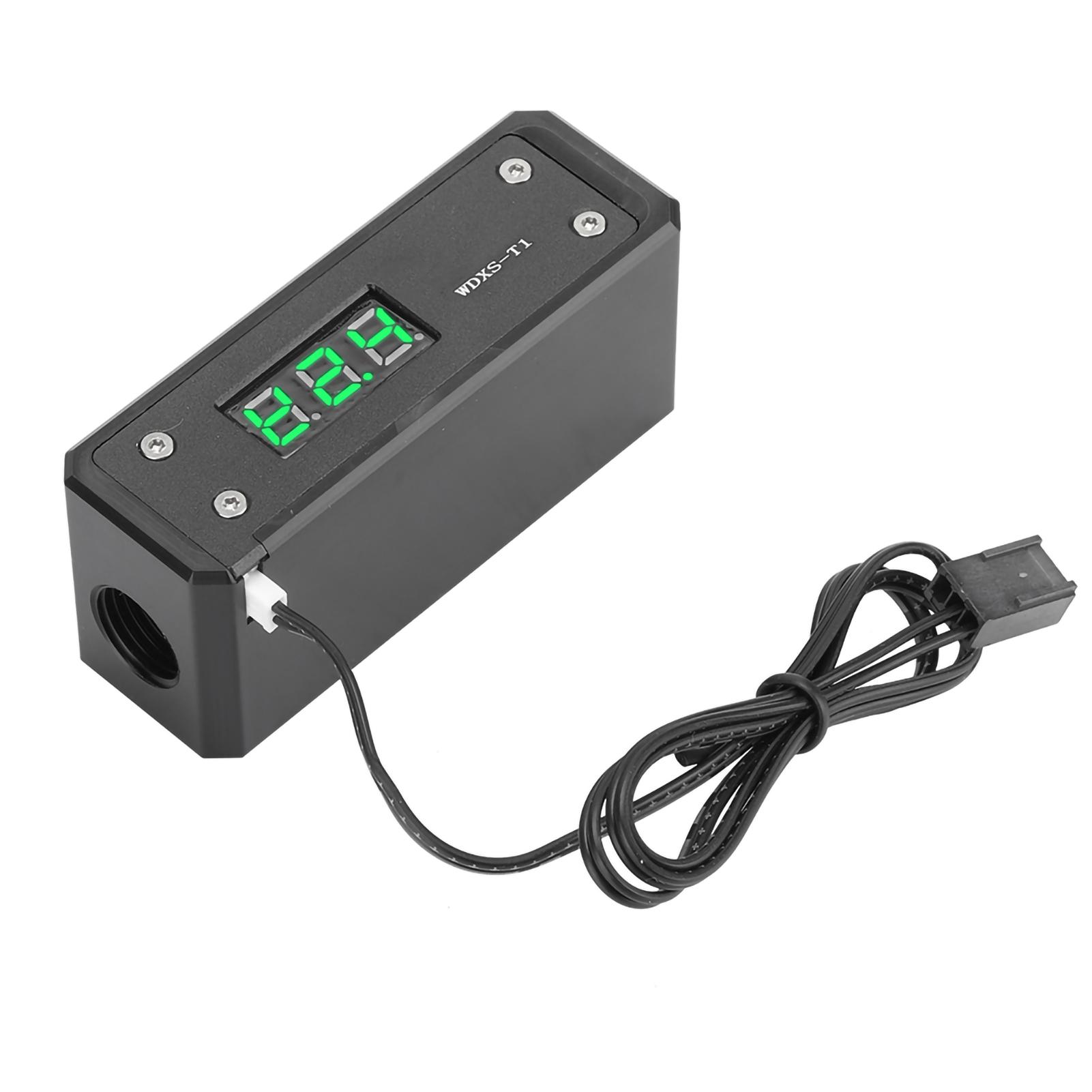 Цифровой термометр с водяным охлаждением G14 с черной панелью, красным, синим, зеленым, белым дисплеем(Черная панель белая зелёный
Цифровой термометр с водяным охлаждением G14 с черной панелью, красным, синим, зеленым, белым дисплеем(Черная панель белая зелёный