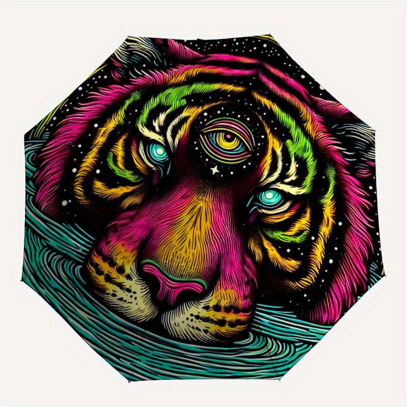 1pc Psychedelic Tiger Face Automatic Opening/closing umbrella, Reinforced 8-Rib Construction, Compact Travel Umbrella yy250808128
1pc Psychedelic Tiger Face Automatic Opening/closing umbrella, Reinforced 8-Rib Construction, Compact Travel Umbrella yy250808128