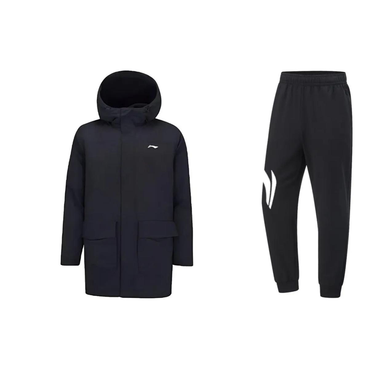 Li Ning Logo Print Hooded Windproof Warm Cotton Jacket Simple Long Pants Casual Sports Suit Men suit Black AFDSB87-2+YKLU341-1 S
Li Ning Logo Print Hooded Windproof Warm Cotton Jacket Simple Long Pants Casual Sports Suit Men suit Black AFDSB87-2+YKLU341-1 S