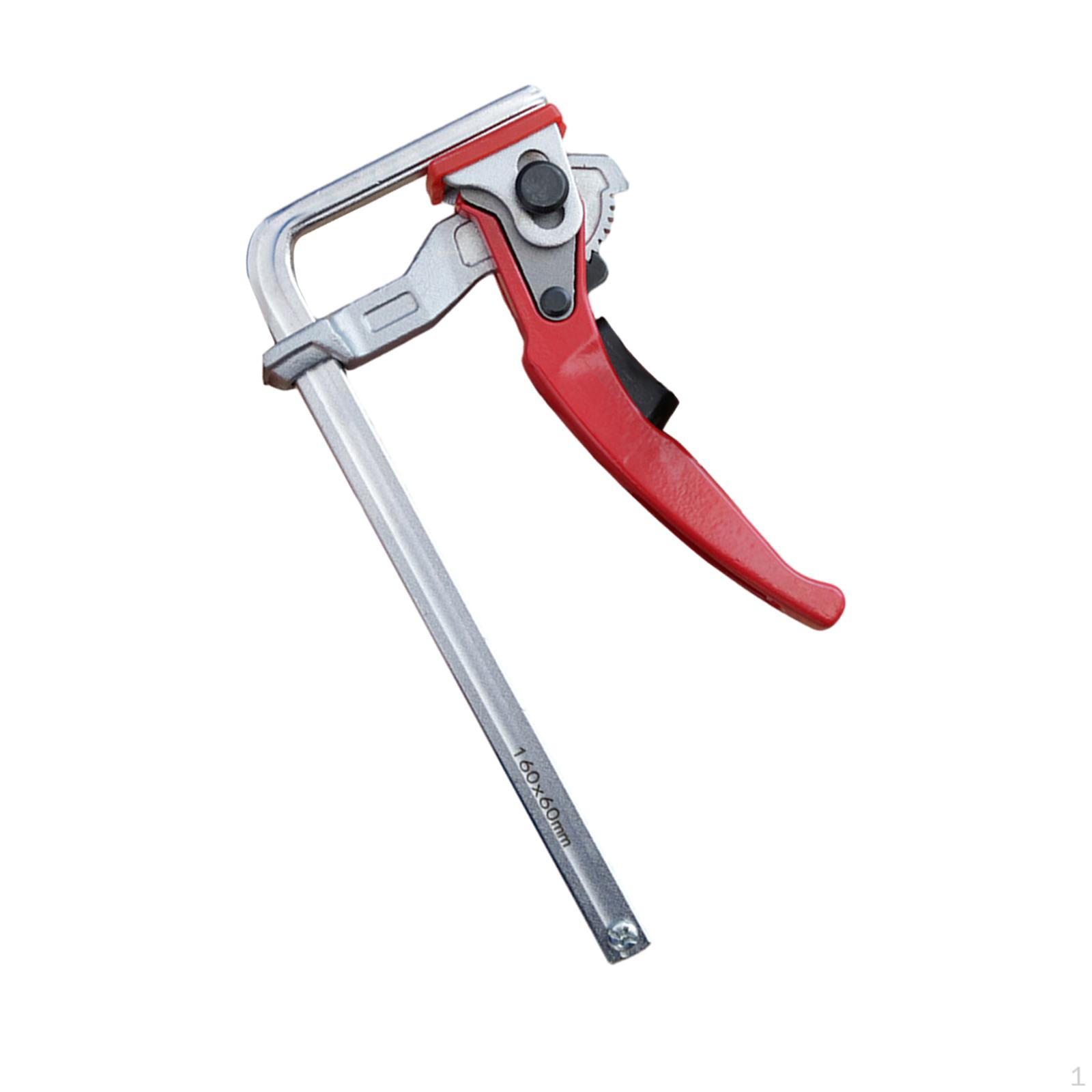 Clamp Ratchet Strong Tension Woodworking Tool Heavy Duty Multi Angle Quick 160mm Clamping Range
Clamp Ratchet Strong Tension Woodworking Tool Heavy Duty Multi Angle Quick 160mm Clamping Range