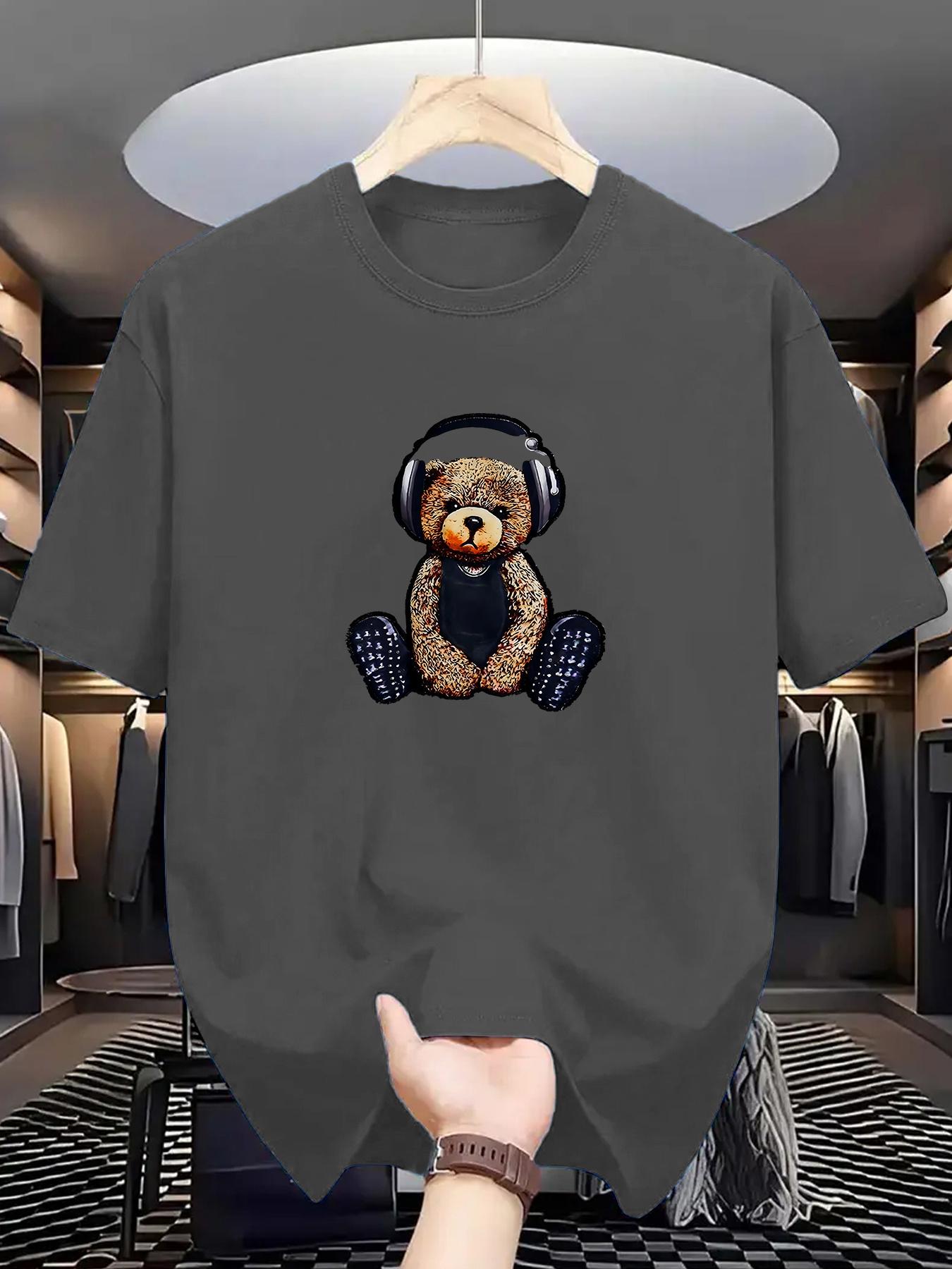 Men s Summer 100% Cotton Fashion Casual Sports Loose Music Bear Pattern Printed Round Neck Short Sleeve T-shirt Top S разноцветный
Men s Summer 100% Cotton Fashion Casual Sports Loose Music Bear Pattern Printed Round Neck Short Sleeve T-shirt Top S разноцветный