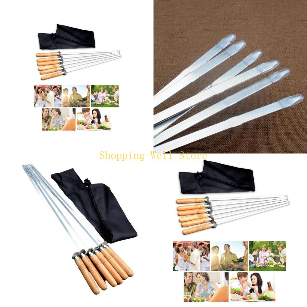 KX4B 6Pcs Handleds Stainless Steel BBQ Skewers for Outdoor Grilling Barbecue Skewers Family Gathering Barbecue Tools China Mainland
KX4B 6Pcs Handleds Stainless Steel BBQ Skewers for Outdoor Grilling Barbecue Skewers Family Gathering Barbecue Tools China Mainland