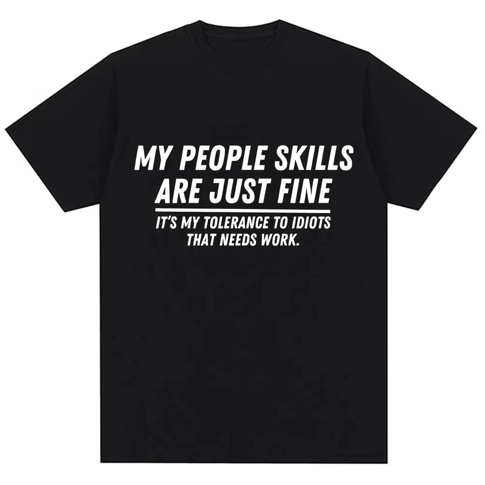 Funny My People Skills Are Just Fine Graphic T Shirts Humor Joke Novelty Fashion T-shirts Men Women Loose Cotton Casual T-shi... S разноцветный
Funny My People Skills Are Just Fine Graphic T Shirts Humor Joke Novelty Fashion T-shirts Men Women Loose Cotton Casual T-shi... S разноцветный