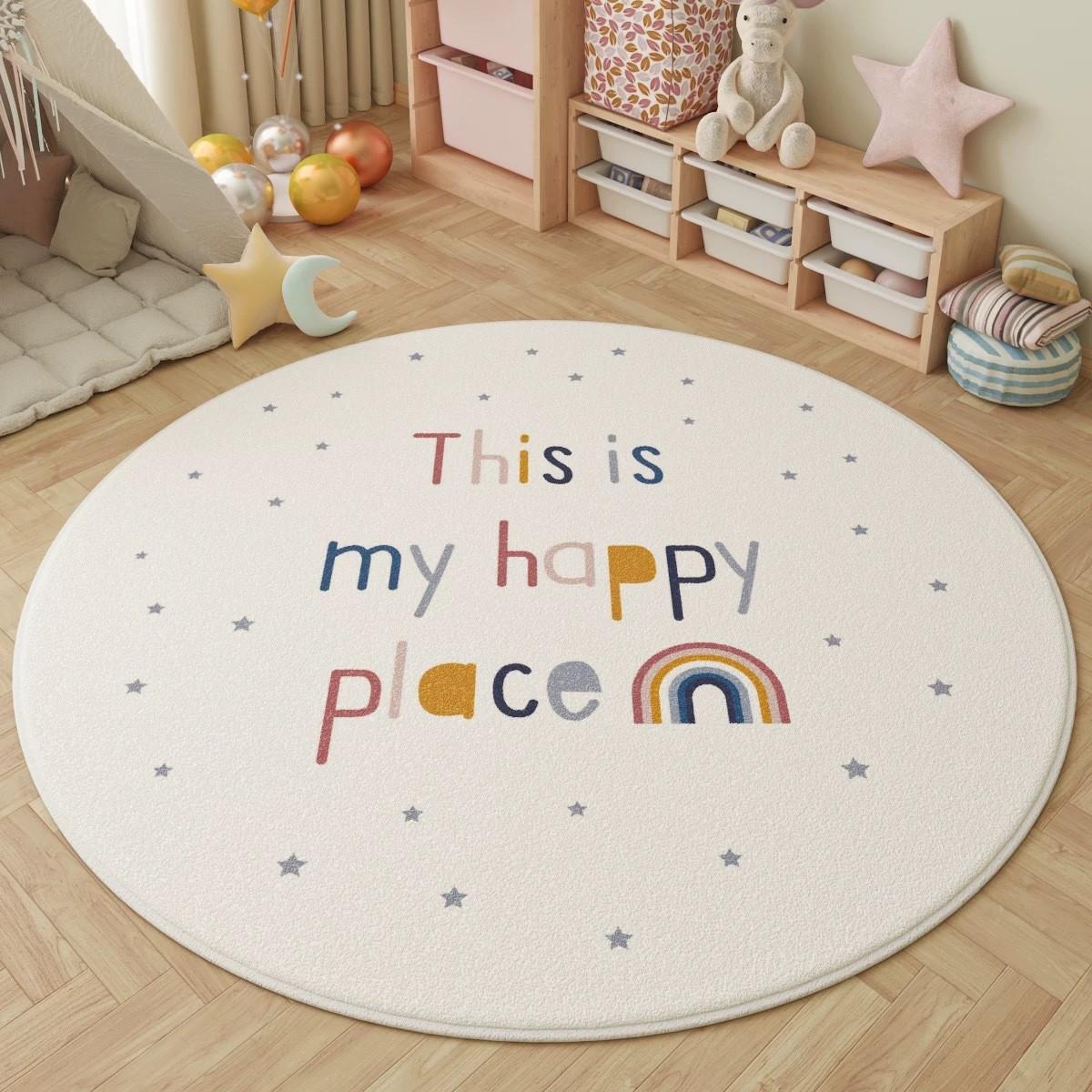 Rainbow Star Children s Room Circular Carpet - Happy Land Sun Cloud Anti Slip Carpet Mat Suitable for Home Decoration 80cm x 80cm
Rainbow Star Children s Room Circular Carpet - Happy Land Sun Cloud Anti Slip Carpet Mat Suitable for Home Decoration 80cm x 80cm
