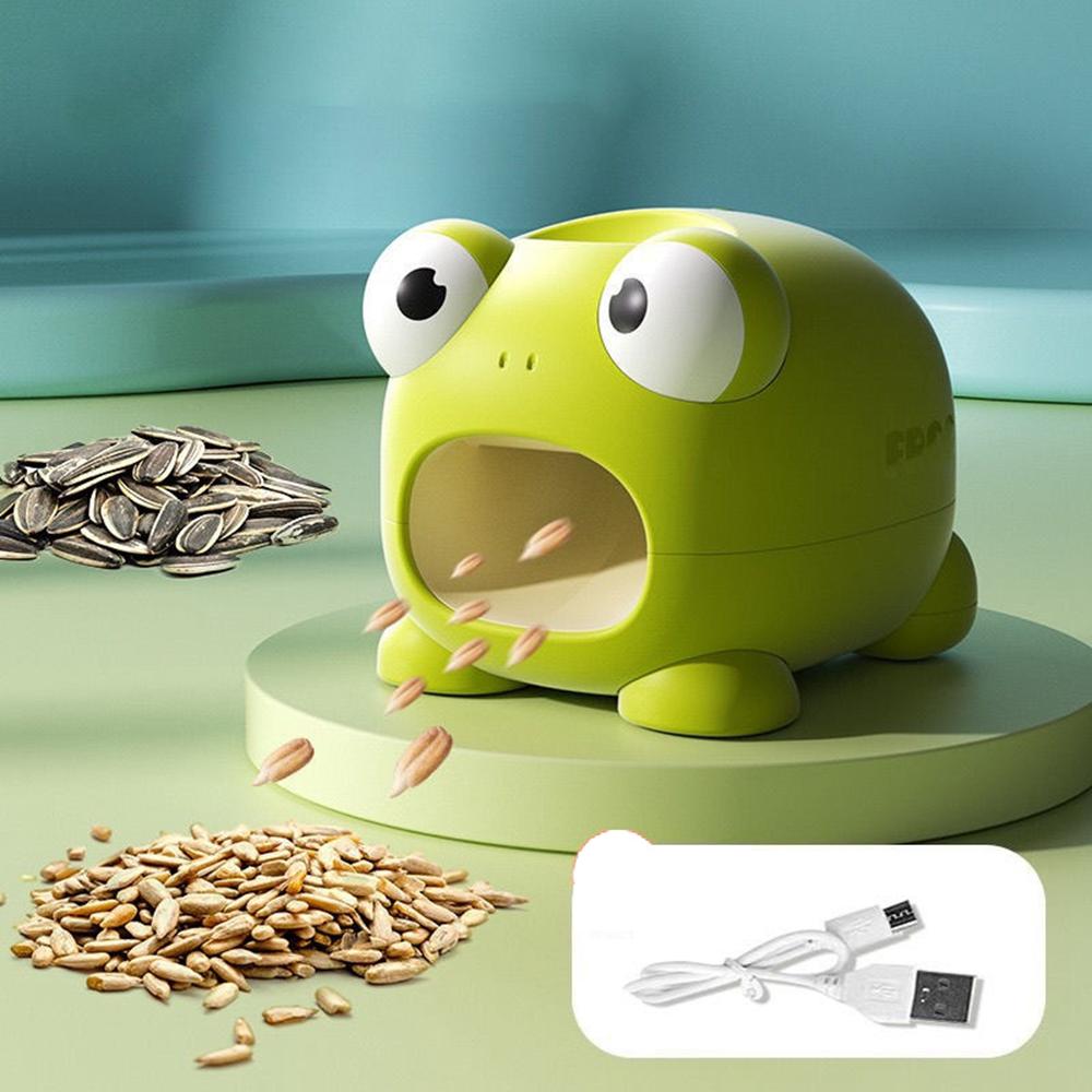Electric Sunflower Seed Sheller Frog Shaped Automatic Seed Husker Portable Mini Shell Remover Green
Electric Sunflower Seed Sheller Frog Shaped Automatic Seed Husker Portable Mini Shell Remover Green