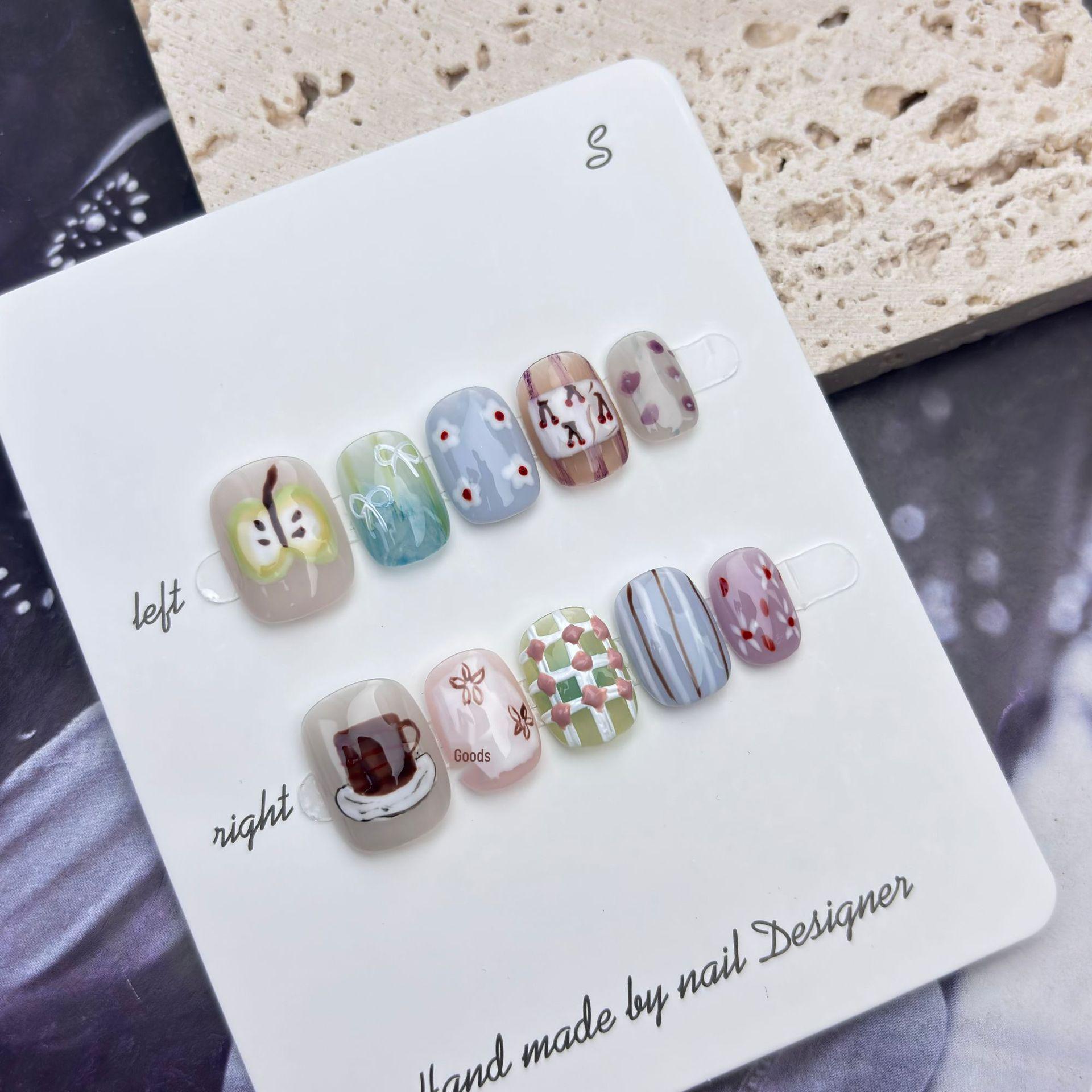 Apple Paradise: Cute Hand-Painted Detachable Wearable Nails - High-End Childlike Design. Extra Small Model
Apple Paradise: Cute Hand-Painted Detachable Wearable Nails - High-End Childlike Design. Extra Small Model