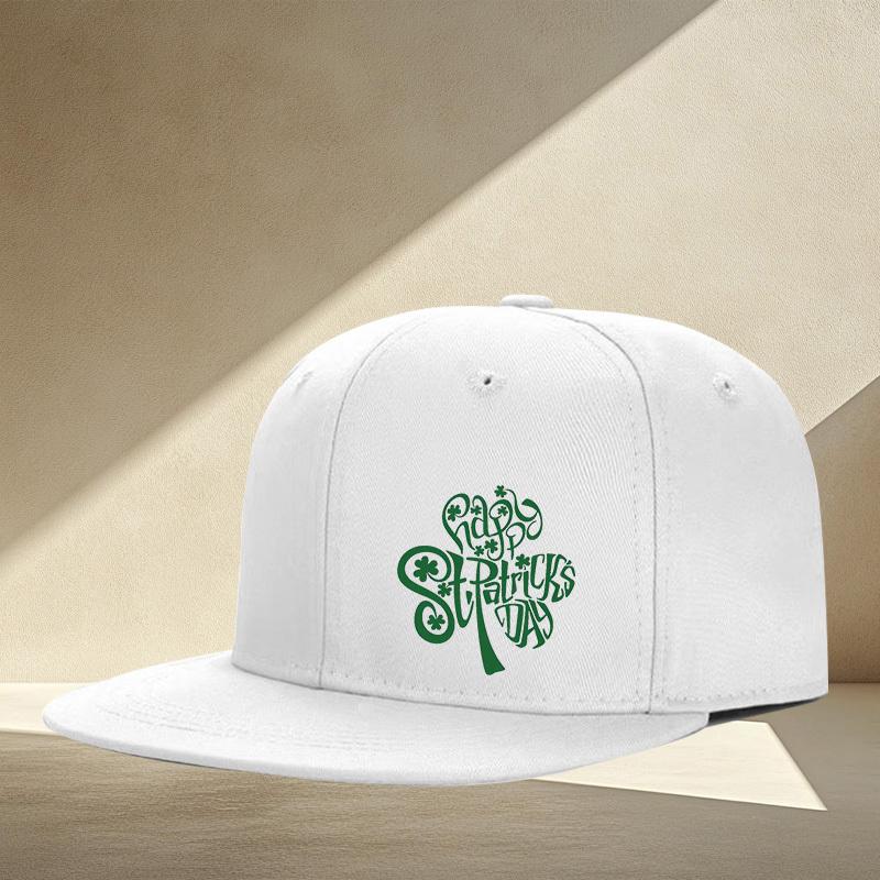 Happy St Patricks Day Clover Flat Brim Cap Unisex Polyester Streetwear Snapback Hat Casual Outdoor Adjustable One Size
Happy St Patricks Day Clover Flat Brim Cap Unisex Polyester Streetwear Snapback Hat Casual Outdoor Adjustable One Size