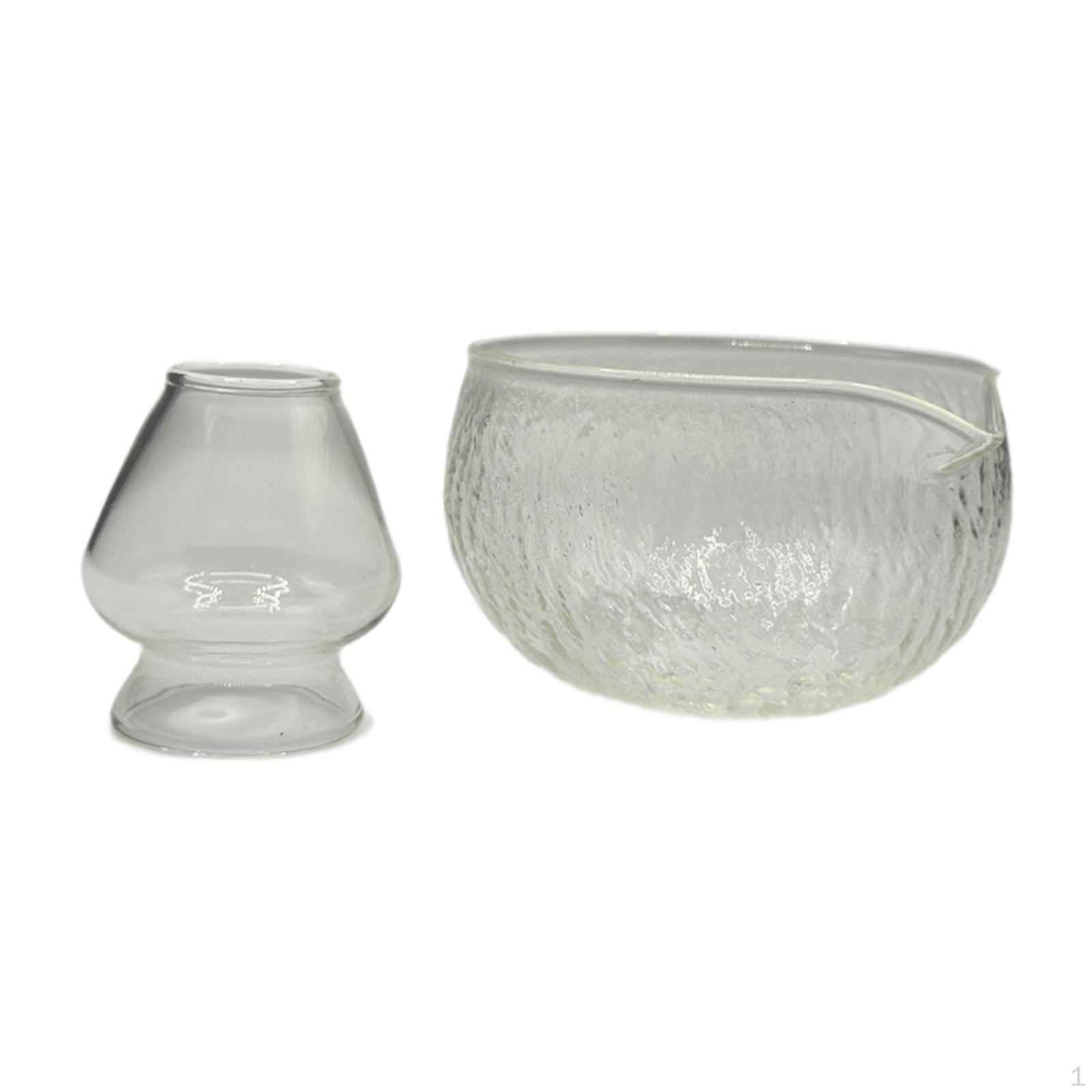 500ml Capacity Glass Matcha Mixing Bowl with Whisk Holder Accessories Deep Texture
500ml Capacity Glass Matcha Mixing Bowl with Whisk Holder Accessories Deep Texture