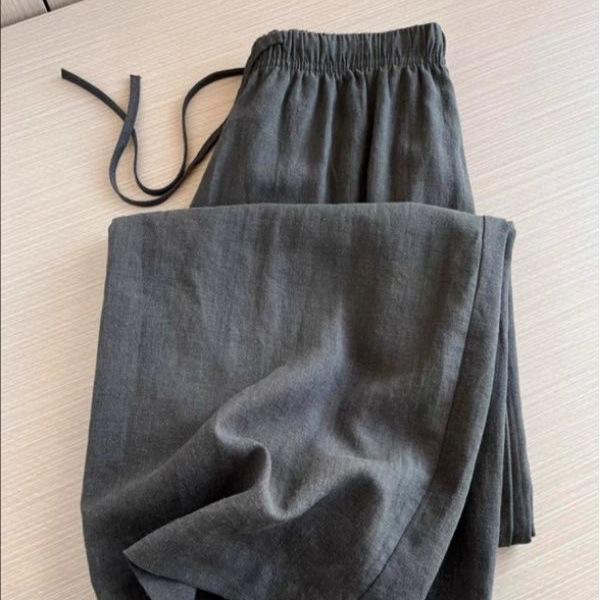 Женские черные прямые повседневные брюки из льна Tencel с эластичной талией Large темно-серого
Женские черные прямые повседневные брюки из льна Tencel с эластичной талией Large темно-серого
