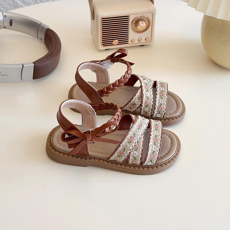 Girls Pastoral Small Floral Princess Sandals, Summer Korean Bowknot Soft Sole Kids Sandals 30 коричневий
Girls Pastoral Small Floral Princess Sandals, Summer Korean Bowknot Soft Sole Kids Sandals 30 коричневий