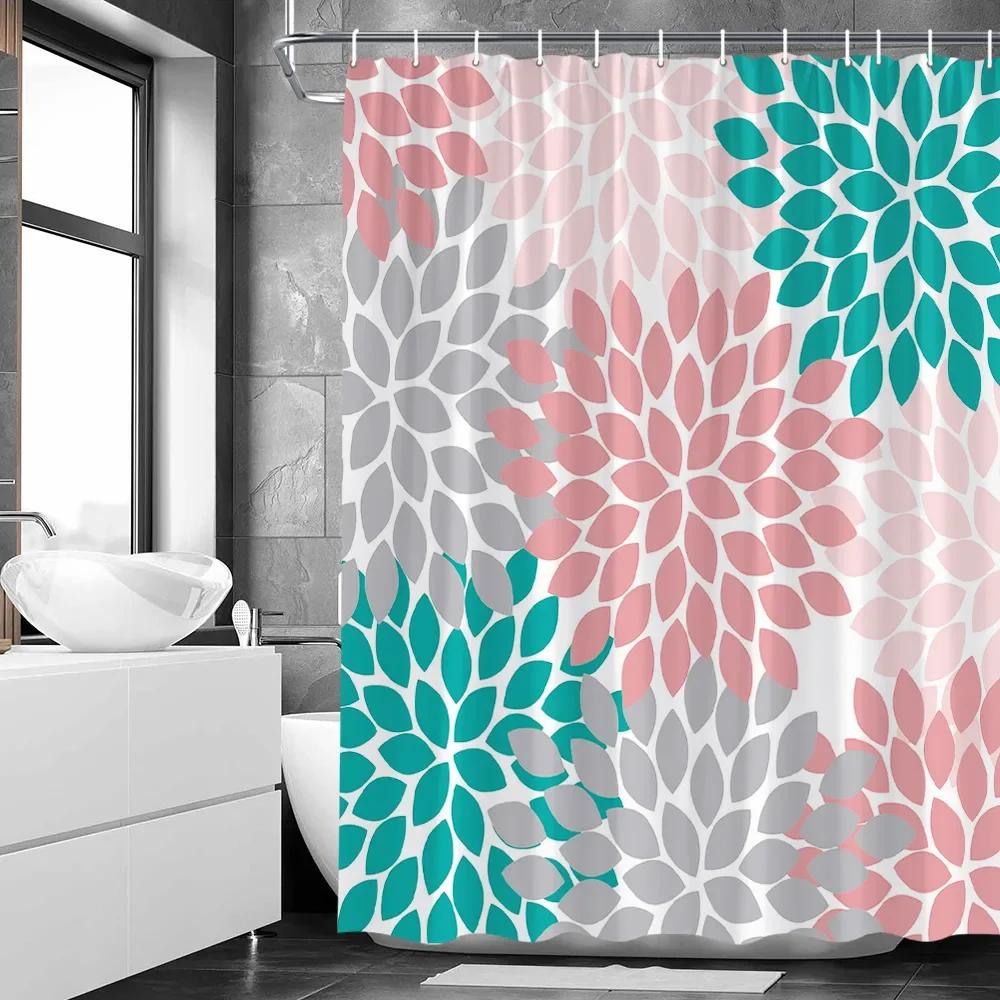 Geometric Shower Curtains Creative Colorful Flower Pattern Red Blue Gray Yellow Bathroom Decoration Fabric Bath Curtain Set Hook W60H190(CM)-1 Pcs
Geometric Shower Curtains Creative Colorful Flower Pattern Red Blue Gray Yellow Bathroom Decoration Fabric Bath Curtain Set Hook W60H190(CM)-1 Pcs